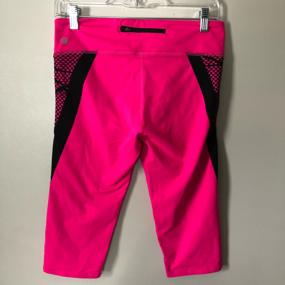 Fabletics Navassa Crop Leggings Magenta Mesh M - Picture 3 of 7